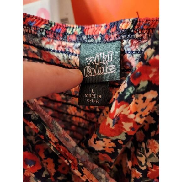Wild fable juniors? Large dress red floral - Picture 9 of 9